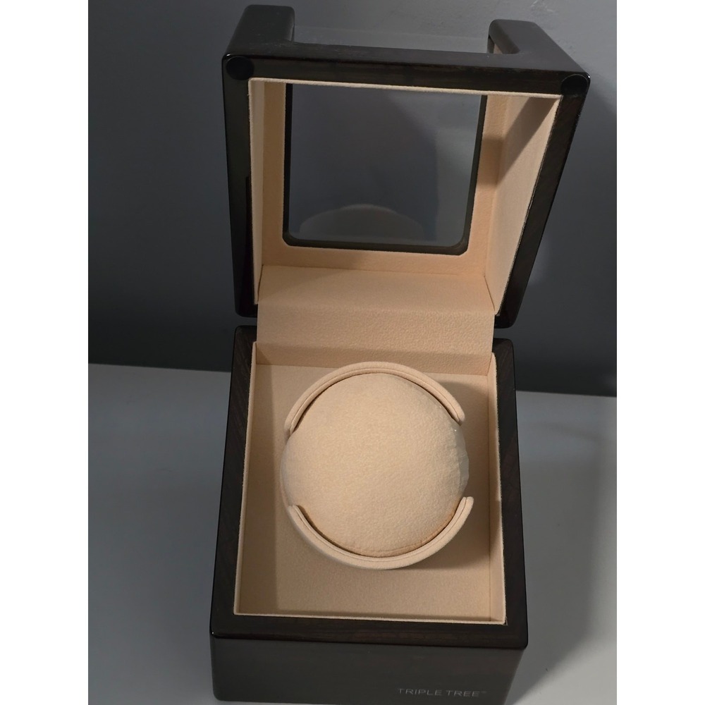 Triple Tree Watch Winder GJ-29220 Wood Acrylic Glass